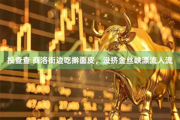 投查查 商洛街边吃擀面皮，没挤金丝峡漂流人流